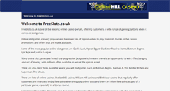 Desktop Screenshot of freeslots.co.uk
